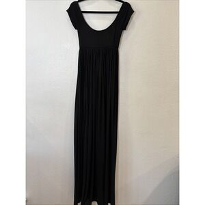 Rachel Pally Isa Black Cap Sleeve Empire Maxi Dress - Size XS